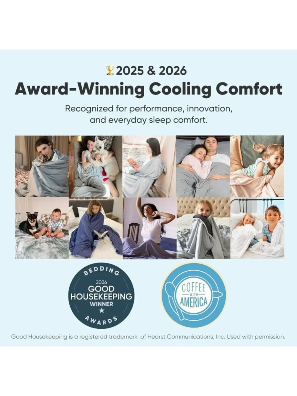 Queen Size Gradient Cooling Comforter for Hot Sleepers - Soft & Breathable 79” x